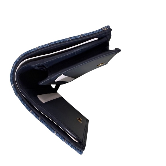 NWT Gucci Denim Pearl GG Marmont Wallet - Picture 7 of 13